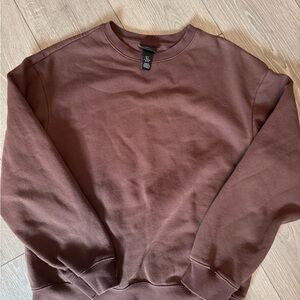 H&M Men's Chocolate Crewneck Sweater